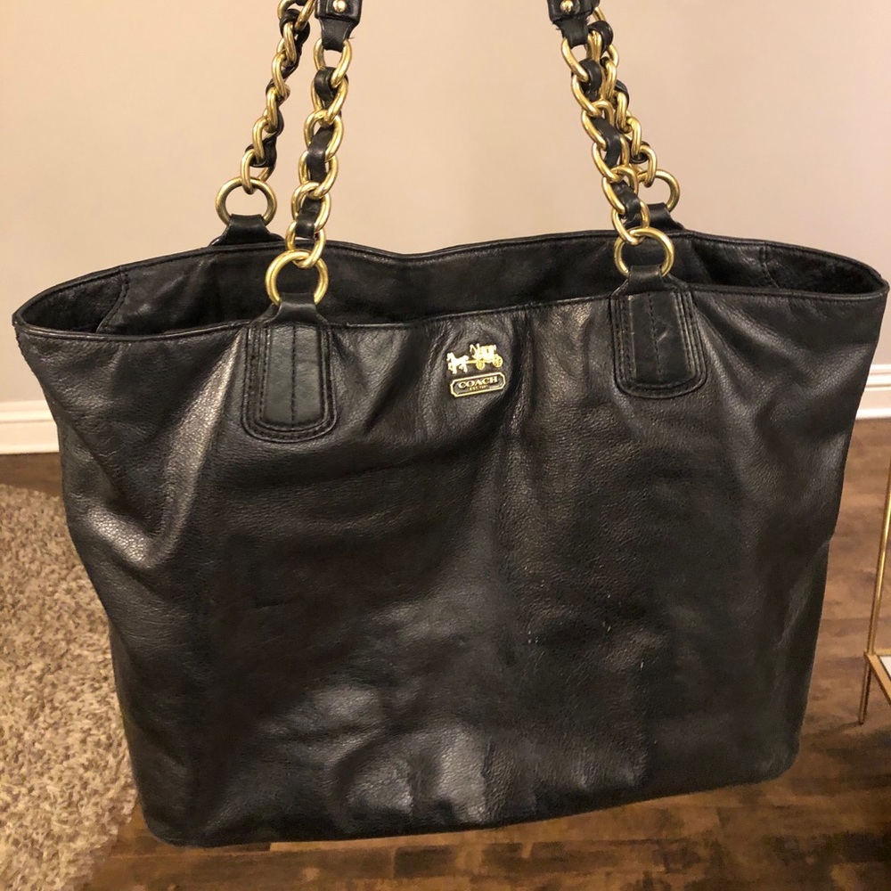 Coach black tote